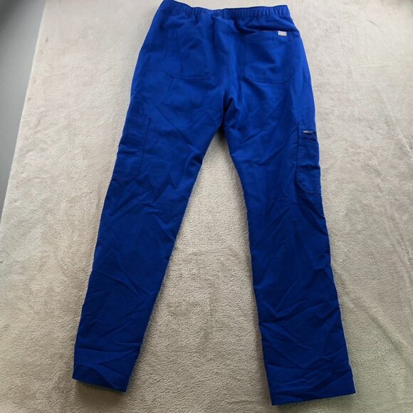 Figs Technical Collection Cargo Scrub Pants Unisex Small Straight Leg Blue - Picture 15 of 15